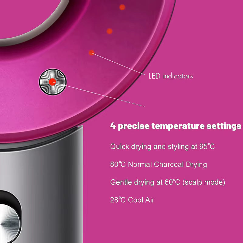 Diffuser Hairdryer Ionic 5in1 Professional Electric Hair Dryer Heat Leaf Blow Drier With Diffuser Ion Leafless Air Blower Woman