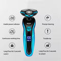 ZOZEN Electric Shaver Washable Rechargeable Electric Razor Shaving Machine for Men Body Hair Beard Trimmer Wet-Dry Use Washable