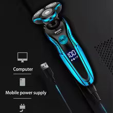 ZOZEN Electric Shaver Washable Rechargeable Electric Razor Shaving Machine for Men Body Hair Beard Trimmer Wet-Dry Use Washable