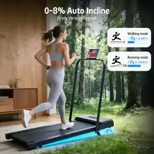 Electric Quiet Under Desk Treadmill for Home Gym Fitness Remote Control