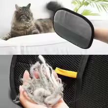 Static Pet Hair Removal Gloves - Grooming & Deshedding Gloves for Dogs Cats - Works on Sofa Carpet Clothes - Multi-Surface Brush