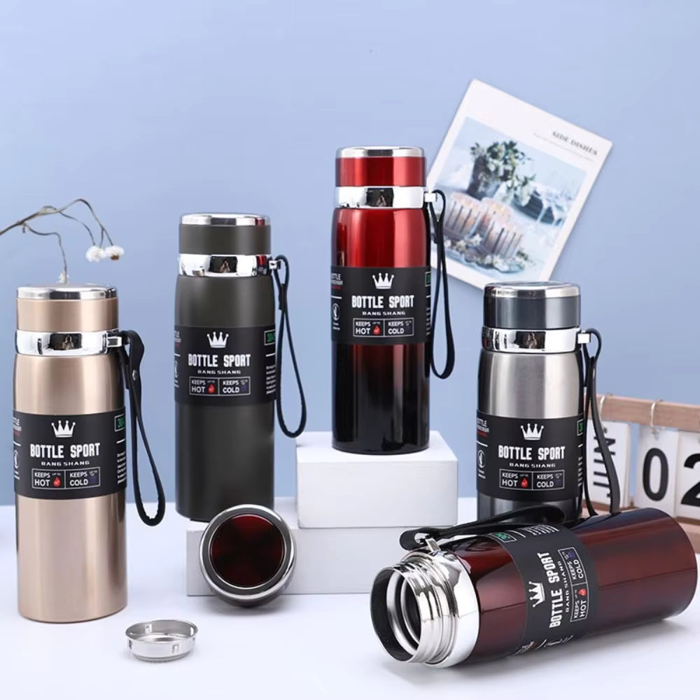 316 Stainless Steel, 1L Thermos Flask for Water, Tea and Coffee, Cold and Hot Thermos Flask, Stainless Steel Thermos Flask Mugs