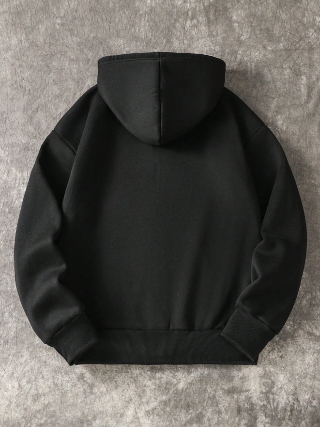 Manfinity Dauomo Men's Casual Loose Zip-Up Hoodie, Autumn/Winter